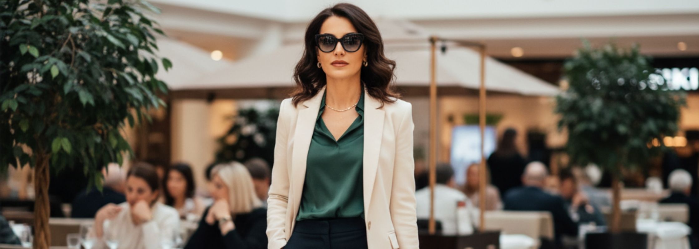 decorative banner for women eyewear collection